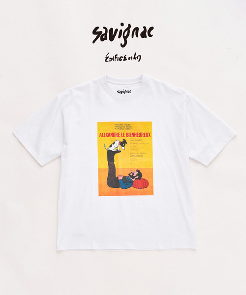 417 EDIFICE(フォーワンセブンエディフィス)の「SAVIGNAC×417 グラフィックTシャツ(Tシャツ/カットソー・メンズ・オートミール/イエロー/グリーン/ホワイト系その他/ホワイト/アイボリー/ブラック/ブラック系その他・LARGE/MEDIUM/SMALL)」の2枚目の写真