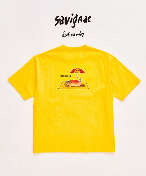 417 EDIFICE(フォーワンセブンエディフィス)の「SAVIGNAC×417 グラフィックTシャツ(Tシャツ/カットソー・メンズ・オートミール/イエロー/グリーン/ホワイト系その他/ホワイト/アイボリー/ブラック/ブラック系その他・LARGE/MEDIUM/SMALL)」の8枚目の写真
