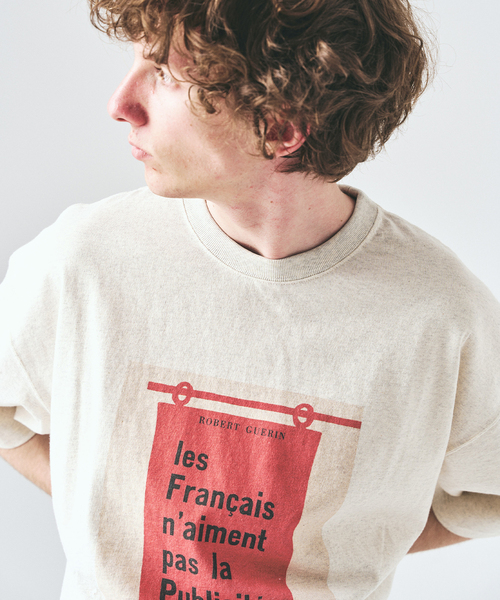 417 EDIFICE(フォーワンセブンエディフィス)の「SAVIGNAC×417 グラフィックTシャツ(Tシャツ/カットソー・メンズ・オートミール/イエロー/グリーン/ホワイト系その他/ホワイト/アイボリー/ブラック/ブラック系その他・LARGE/MEDIUM/SMALL)」の12枚目の写真