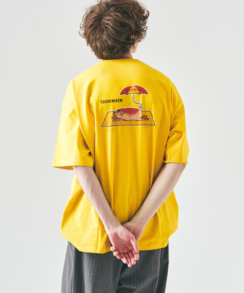 417 EDIFICE(フォーワンセブンエディフィス)の「SAVIGNAC×417 グラフィックTシャツ(Tシャツ/カットソー・メンズ・オートミール/イエロー/グリーン/ホワイト系その他/ホワイト/アイボリー/ブラック/ブラック系その他・LARGE/MEDIUM/SMALL)」の19枚目の写真