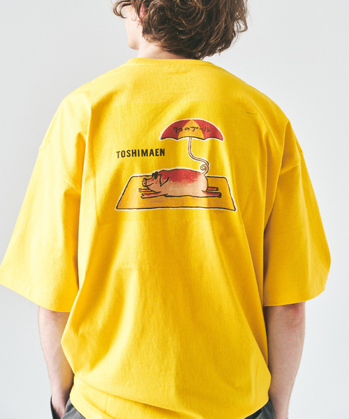 417 EDIFICE(フォーワンセブンエディフィス)の「SAVIGNAC×417 グラフィックTシャツ(Tシャツ/カットソー・メンズ・オートミール/イエロー/グリーン/ホワイト系その他/ホワイト/アイボリー/ブラック/ブラック系その他・LARGE/MEDIUM/SMALL)」の8枚目の写真
