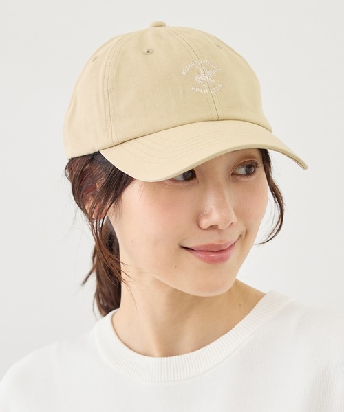 BEVERLY HILLS POLO CLUB(ビバリーヒルズポロクラブ)の「【BEVERLYHILLS POLO CLUB】オックスローキャップ/吸水速乾(キャップ・レディース・ピンク/ベージュ/ブラック系その他・FREE)」の2枚目の写真