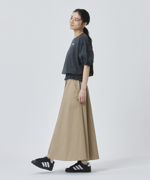 adidas（アディダス）の「【別注】アディダス adidas W BALLOON SS TEE AP 限定コラボ（Tシャツ/カットソー・レディース・オフホワイト/ダークグレー・S/M/L/XL）」の9枚目の写真
