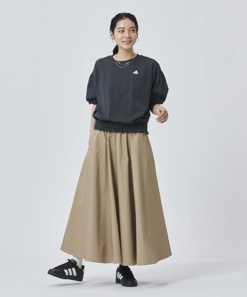 adidas（アディダス）の「【別注】アディダス adidas W BALLOON SS TEE AP 限定コラボ（Tシャツ/カットソー・レディース・オフホワイト/ダークグレー・S/M/L/XL）」の8枚目の写真