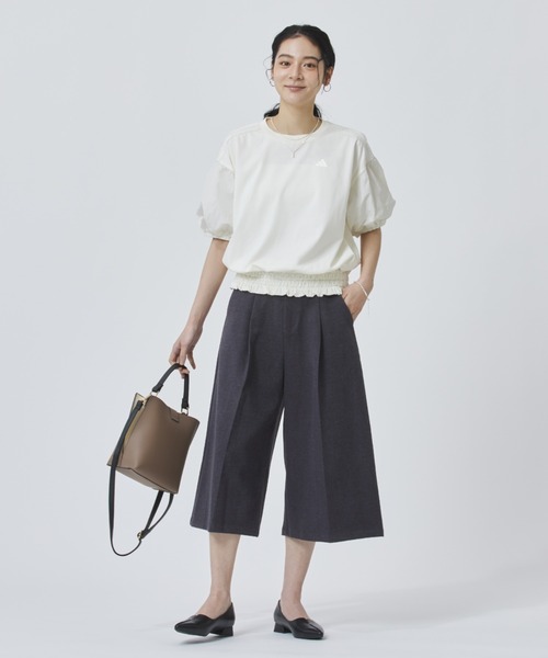 adidas（アディダス）の「【別注】アディダス adidas W BALLOON SS TEE AP 限定コラボ（Tシャツ/カットソー・レディース・オフホワイト/ダークグレー・S/M/L/XL）」の18枚目の写真