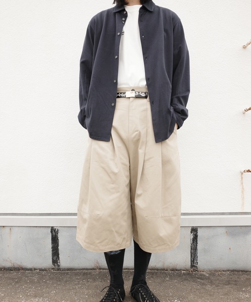 SHINYAKOZUKA(シンヤコヅカ)の「UPCYCLED HENRY CUFFS SHIRT(シャツ/ブラウス・メンズ・ブラック/Navy/ホワイト系その他/レッド・SMALL/LARGE/MEDIUM/X-SMALL)」の17枚目の写真