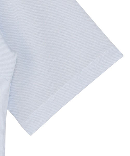 TOKYO SHIRTS（トウキョウシャツ）の「【吸水速乾】 形態安定ノンアイロン レギュラー 5分袖ビジネスワイシャツ（ビジネスシャツ・レディース・サックスブルー・XL/LL/L/M/S）」の3枚目の写真