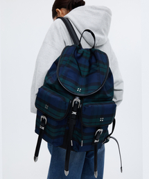 NONOVERSTIC（ノンオーバースティック）の「Western Rucksack Green(Check)（バックパック/リュック）」