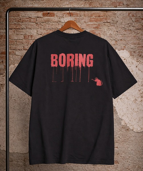 BRANDALISED(ブランダライズド)の「BRANDALISED (ブランダライズド) Tシャツ 半袖 バンクシー ストレッチ カットソー Love Rat BR26SU03D12 バックプリント メンズ レディース(Tシャツ/カットソー・メンズ・ホワイト/ブラック/ダークグレー・L/LL/M)」の2枚目の写真