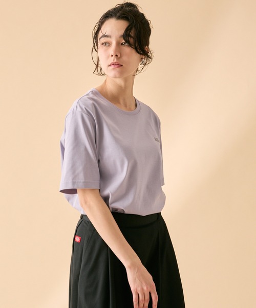 AIGLE（エーグル）の「吸水速乾 ロゴプリント半袖Tシャツ（Tシャツ/カットソー・メンズ・グレイッシュブルー/セージグリーン/ブラック/ホワイト/パープル・L/M/S/XL/XS）」の7枚目の写真