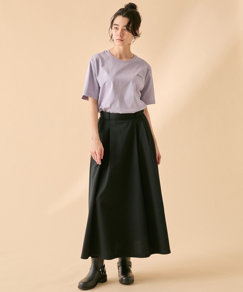 AIGLE（エーグル）の「吸水速乾 ロゴプリント半袖Tシャツ（Tシャツ/カットソー・メンズ・グレイッシュブルー/セージグリーン/ブラック/ホワイト/パープル・L/M/S/XL/XS）」の9枚目の写真
