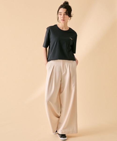 AIGLE（エーグル）の「吸水速乾 ロゴプリント半袖Tシャツ（Tシャツ/カットソー・メンズ・グレイッシュブルー/セージグリーン/ブラック/ホワイト/パープル・L/M/S/XL/XS）」の14枚目の写真