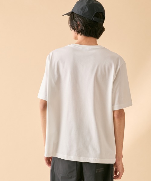 AIGLE（エーグル）の「吸水速乾 ロゴプリント半袖Tシャツ（Tシャツ/カットソー・メンズ・グレイッシュブルー/セージグリーン/ブラック/ホワイト/パープル・L/M/S/XL/XS）」の18枚目の写真