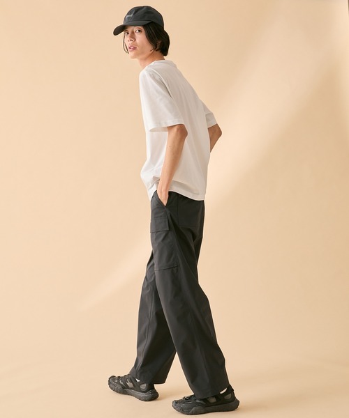 AIGLE（エーグル）の「吸水速乾 ロゴプリント半袖Tシャツ（Tシャツ/カットソー・メンズ・グレイッシュブルー/セージグリーン/ブラック/ホワイト/パープル・L/M/S/XL/XS）」の20枚目の写真