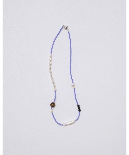 TODAYFUL(トゥデイフル)の「Asymmetry Mix Choker 12610906(ネックレス・メンズ・ブラック/ブルー・FREE)」の10枚目の写真