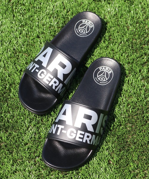 PARIS SAINT-GERMAIN(パリサンジェルマン)の「【Paris Saint-Germain/パリサンジェルマン】メタリックロゴ シャワーサンダル/リカバリーサンダル(サンダル・メンズ・ブラック系2/ブラック系1・26cm/27cm/28cm)」の5枚目の写真