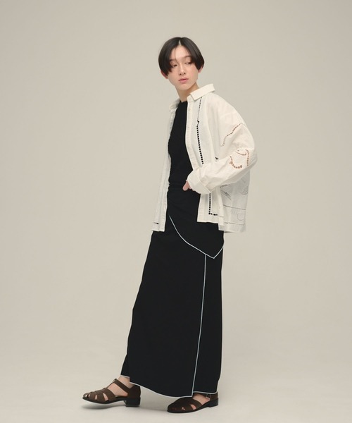 eL(エル)の「【eL】Scarf Narrow Skirt/668745(スカート・レディース・ブラック系その他/グレー系その他・FREE)」の19枚目の写真