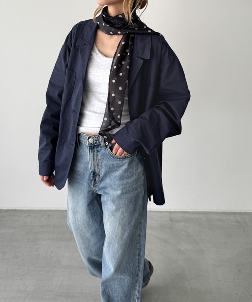 CANAL JEAN コート　ジャケット キャナルジーン CANAL JEAN Yonpi ナイロンボアジャケット （ブルー