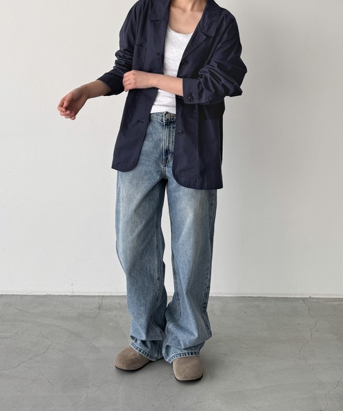 CANAL JEAN コート　ジャケット キャナルジーン CANAL JEAN Yonpi ナイロンボアジャケット （ブルー
