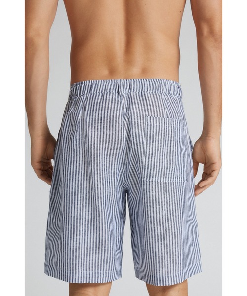 Intimissimi（インティミッシミ）の「メンズ リネン100% ショートパンツ（その他パンツ・メンズ・ダークブルー/オートミール/ストライプ・XL/M/L）」の14枚目の写真