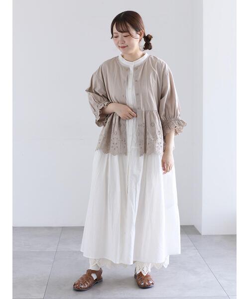 Samansa Mos2(サマンサ モスモス)の「【接触冷感】裾スカラップレースカットペチパンツ(その他パンツ・レディース・オフホワイト/ベージュ/ブラック・M/L)」の22枚目の写真