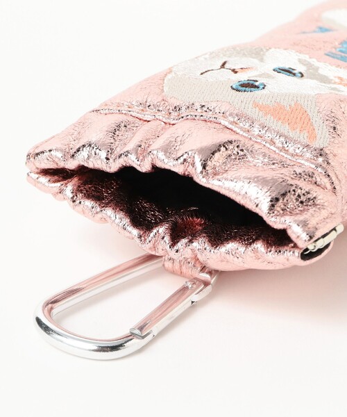 Ray BEAMS(レイビームス)の「【別注】Casselini / サングラスポーチ(ポーチ・レディース・ピンク/サックスブルー・ONE SIZE)」の4枚目の写真