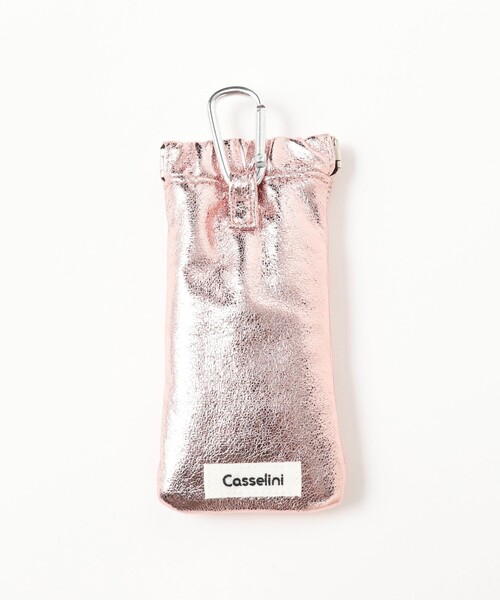 Ray BEAMS(レイビームス)の「【別注】Casselini / サングラスポーチ(ポーチ・レディース・ピンク/サックスブルー・ONE SIZE)」の5枚目の写真