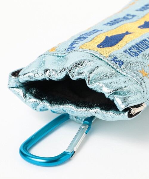 Ray BEAMS(レイビームス)の「【別注】Casselini / サングラスポーチ(ポーチ・レディース・ピンク/サックスブルー・ONE SIZE)」の8枚目の写真