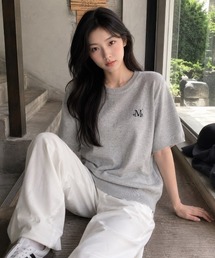 A'GEM/9 × .kom 『MUCENT/ムセント』 ELONA KNIT HALF TEE/ELONAニット半袖Tシャツ