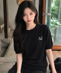 A'GEM/9 × .kom 『MUCENT/ムセント』YATI SIDE SHIRRING V-NECK HALF