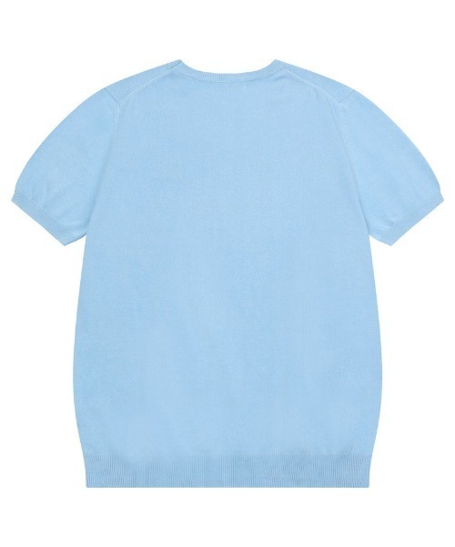 A'GEM/9 × .kom 『MUCENT/ムセント』 ELONA KNIT HALF TEE/ELONAニット
