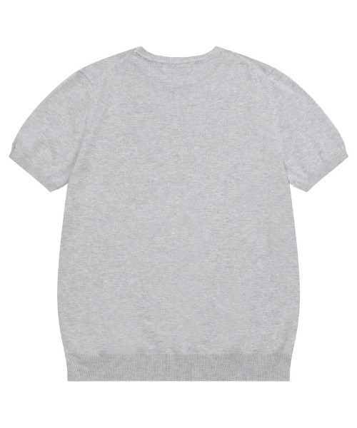 MUCENT(ムセント)の「A'GEM/9 × .kom 『MUCENT/ムセント』 ELONA KNIT HALF TEE/ELONAニット半袖Tシャツ(Tシャツ/カットソー・レディース・ブラック/ブルー/グレー・FREE)」の11枚目の写真