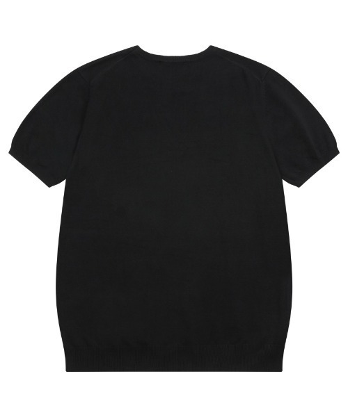 MUCENT(ムセント)の「A'GEM/9 × .kom 『MUCENT/ムセント』 ELONA KNIT HALF TEE/ELONAニット半袖Tシャツ(Tシャツ/カットソー・レディース・ブラック/ブルー/グレー・FREE)」の8枚目の写真