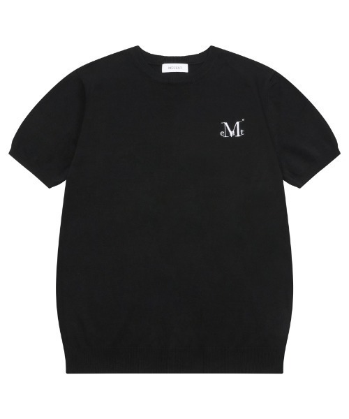 MUCENT(ムセント)の「A'GEM/9 × .kom 『MUCENT/ムセント』 ELONA KNIT HALF TEE/ELONAニット半袖Tシャツ(Tシャツ/カットソー・レディース・ブラック/ブルー/グレー・FREE)」の6枚目の写真