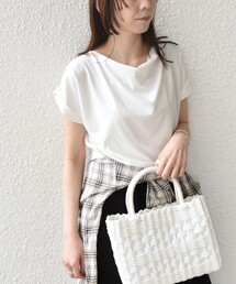 SHIPS Colors:〈接触冷感・手洗い可能〉クールタッチ ドレープ TEE◇