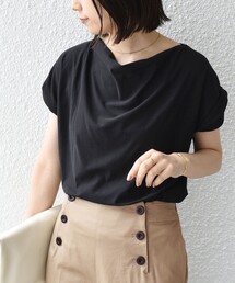 SHIPS Colors:〈接触冷感・手洗い可能〉クールタッチ ドレープ TEE◇