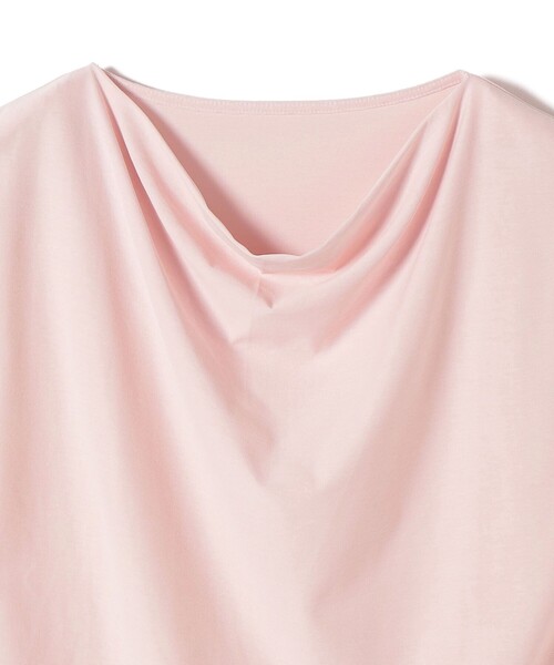 SHIPS Colors(シップス カラーズ)の「SHIPS Colors:〈接触冷感・手洗い可能〉クールタッチ ドレープ TEE◇(Tシャツ/カットソー・レディース・オフホワイト/ピンク/ブラウン/ブラック・ONE SIZE)」の16枚目の写真
