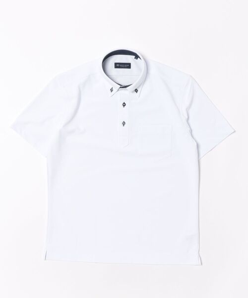 TOKYO SHIRTS(トウキョウシャツ)の「ビズポロ コンフォートドライ 半袖ポロシャツ(ポロシャツ・メンズ・ホワイト・S/L/LL/XL/M)」の7枚目の写真