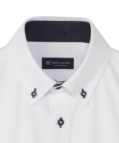 TOKYO SHIRTS(トウキョウシャツ)の「ビズポロ コンフォートドライ 半袖ポロシャツ(ポロシャツ・メンズ・ホワイト・S/L/LL/XL/M)」の3枚目の写真