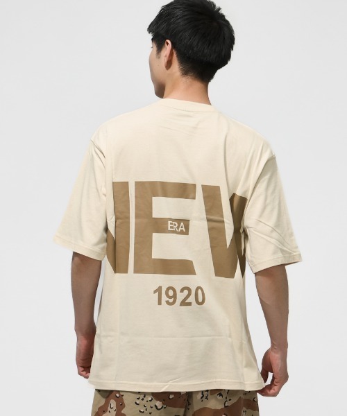 NEW ERA(ニューエラ)の「ニューエラ SS OS CT TEE ZOOM UP LOGO CREAM 261(Tシャツ/カットソー・メンズ・クリーム・S/M/L/LL/3L)」の8枚目の写真
