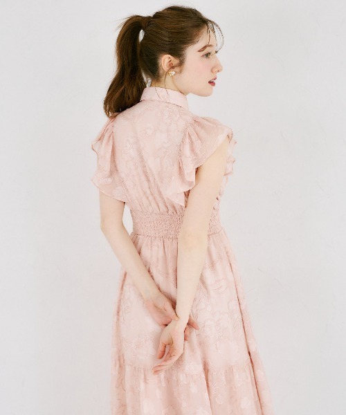tocco closet(トッコ クローゼット)の「シアーフラワー刺繍シャツワンピース(ワンピース・レディース・ピンク/アイボリー・M/S)」の19枚目の写真