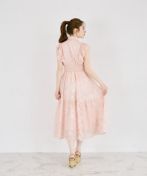tocco closet(トッコ クローゼット)の「シアーフラワー刺繍シャツワンピース(ワンピース・レディース・ピンク/アイボリー・M/S)」の13枚目の写真