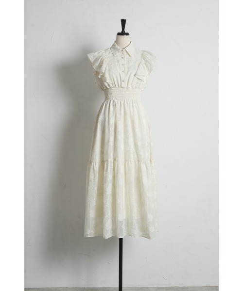 tocco closet(トッコ クローゼット)の「シアーフラワー刺繍シャツワンピース(ワンピース・レディース・ピンク/アイボリー・M/S)」の21枚目の写真