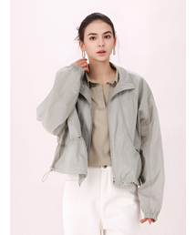 Light Sheer Wind Jumper _L.Grey