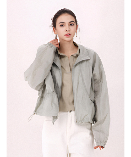 ACUD(アクド)の「Light Sheer Wind Jumper _L.Grey(ナイロンジャケット・レディース・ライトグレー・FREE)」の1枚目の写真