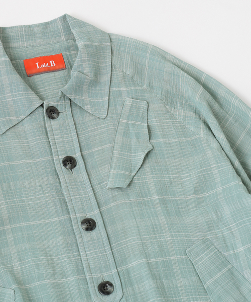 Laid.B(レイドビー)の「Laid.B / レイドビー SUNSHADE JACKET(シャツ/ブラウス・メンズ・オレンジ/ブルー系その他/ホワイト・1)」の6枚目の写真