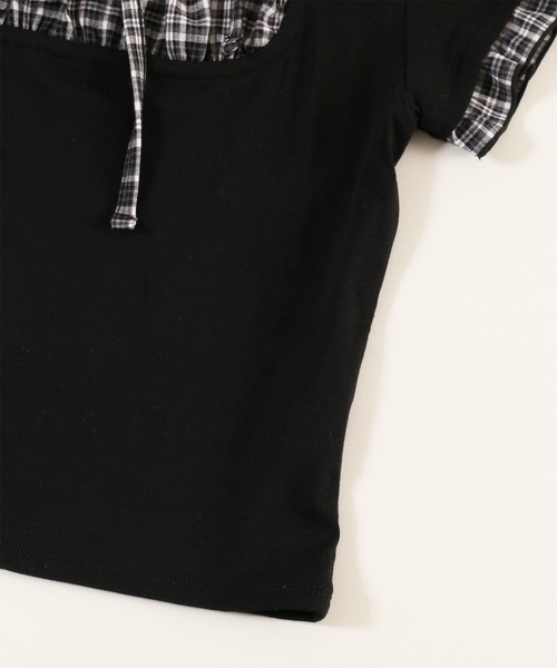 PHILLY(フィリー)の「チェックレイヤードチョーカーT(Tシャツ/カットソー・レディース・ブラック/アイボリー/ブラウン・FREE)」の19枚目の写真
