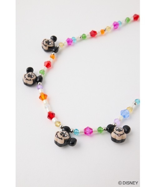 Disney SERIES CREATED by MUS(ディズニーシリーズクリエイテッドバイエムユーエス)の「MD COLORFUL チョーカー(ネックレス・レディース・ホワイト/マルチ・FREE)」の4枚目の写真