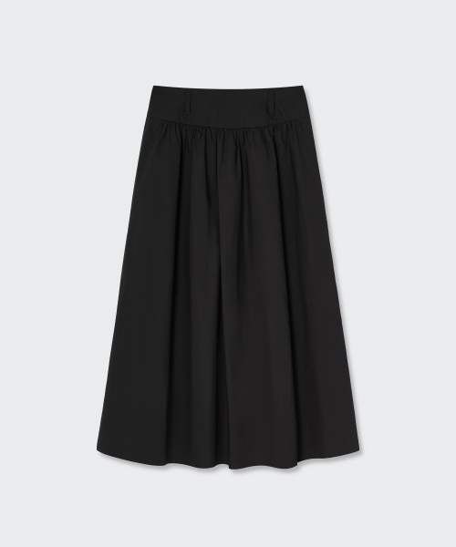 MUSINSA STANDARD WOMAN（ムシンサスタンダードウーマン）の「ウィメンズポプリンロウエストロングスカート[ブラック]（スカート・レディース・その他・X-SMALL/SMALL/MEDIUM/LARGE）」の5枚目の写真