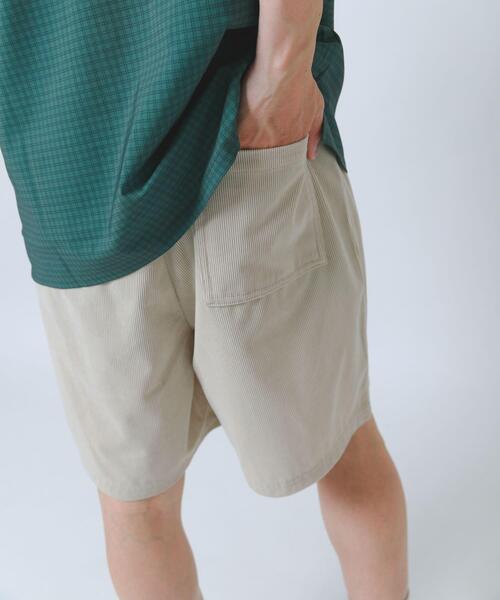 ITEMS URBANRESEARCH(アイテムズ アーバンリサーチ)の「サマーコーデュロイ イージーショーツ(その他パンツ・メンズ・チャコールグレー/ミント/ブルー/マスタード/ベージュ・MEDIUM/LARGE)」の1枚目の写真